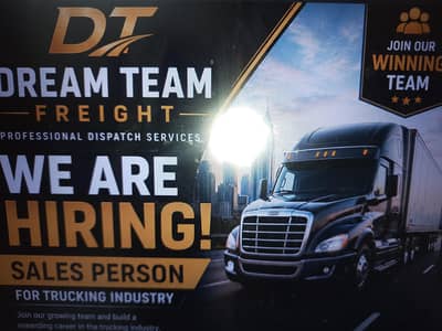 Hiring A telesales person for truck dispatch  for females only