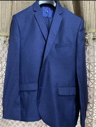 Premium  Blue Pent Coat suit | 10 by 10 condition| 1 Time used