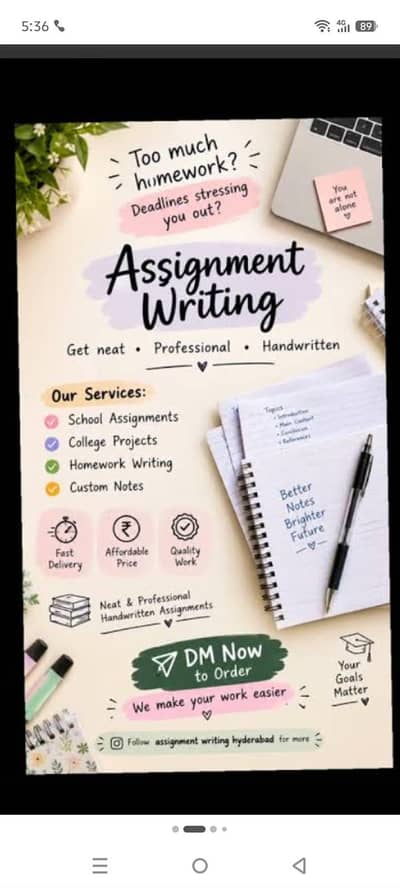 Assignment writing