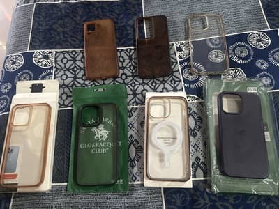 7Pcs Premium Mobile Covers – 5 iPhone + Vivo Y100 + Oppo A58