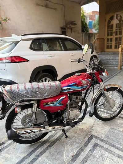 Honda CG 125 | Model 2024 | 3000 KM | Use Only Call | Red Honda 125