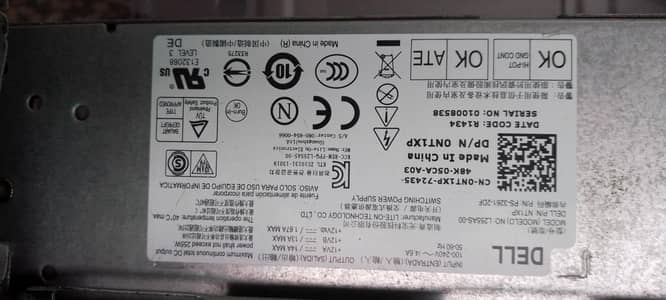 power supply  255watt with case
