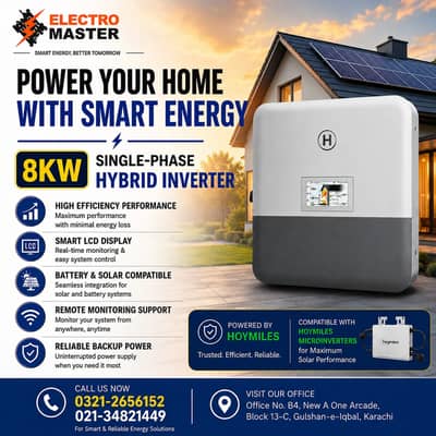 8Kw Hoymiles IP66 Hybrid Solar Inverter