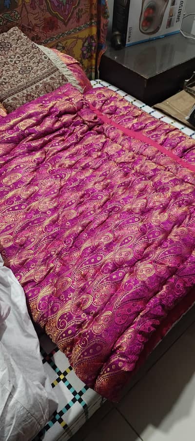 set of 2 cotton hand made quilt (razai)