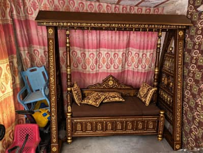 Beautiful wooden jhulla