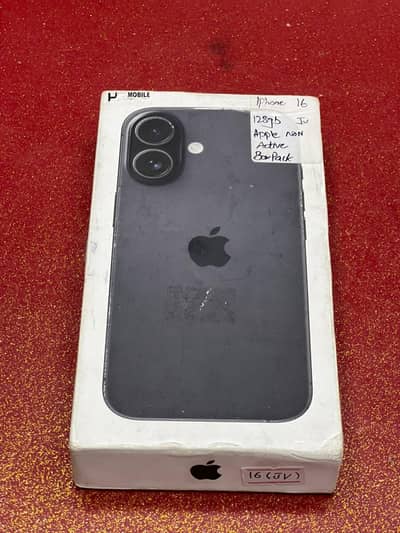 Apple iPhone 16 sim locked jv just system active 1 cycle brand new box