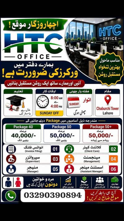 male and female staff required