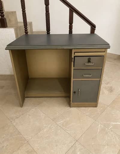 Work station table with foot rest / office table / computer table