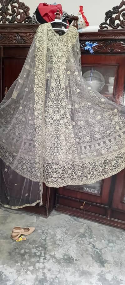 bridel maxi gery color back longg tailll