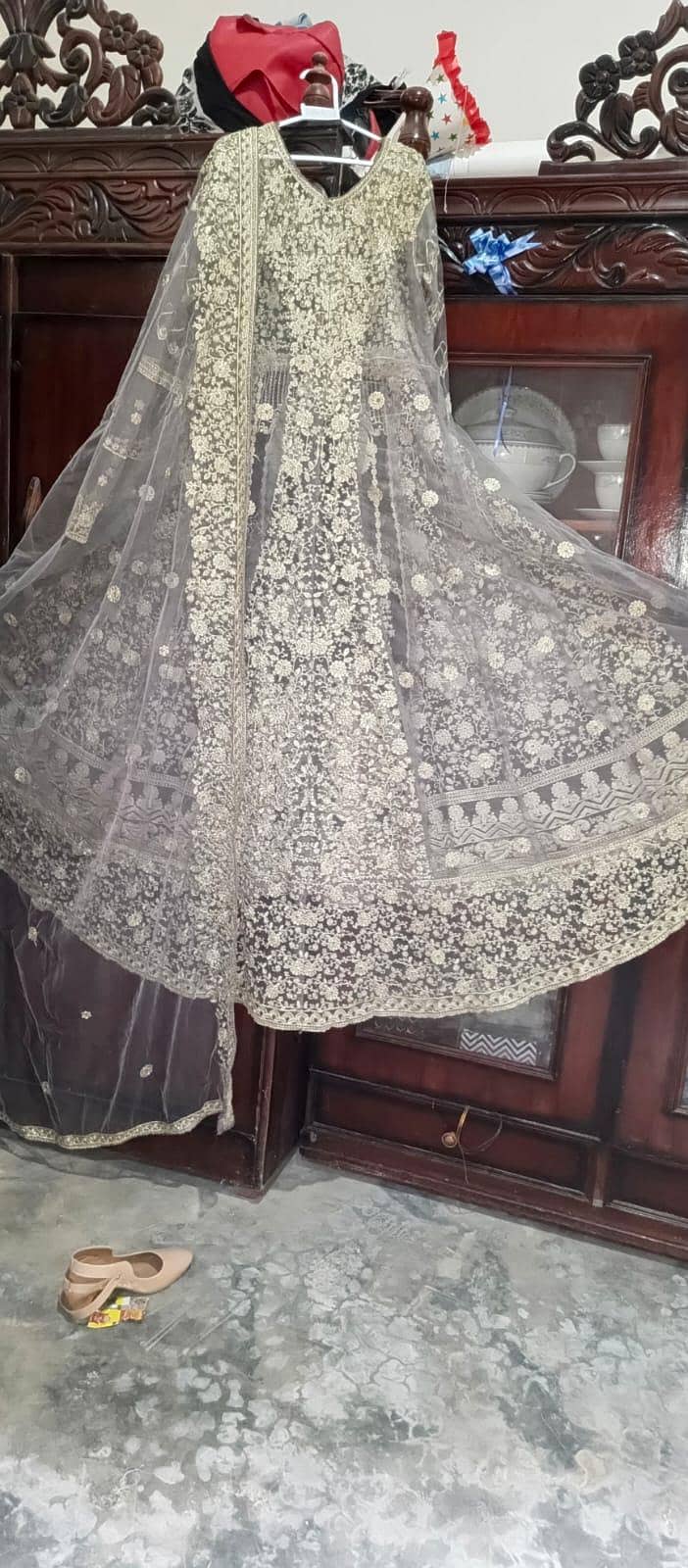 bridel maxi gery color back longg tailll - Eastern - 1119696417