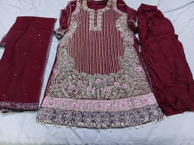 heavy embroidery dress for sale