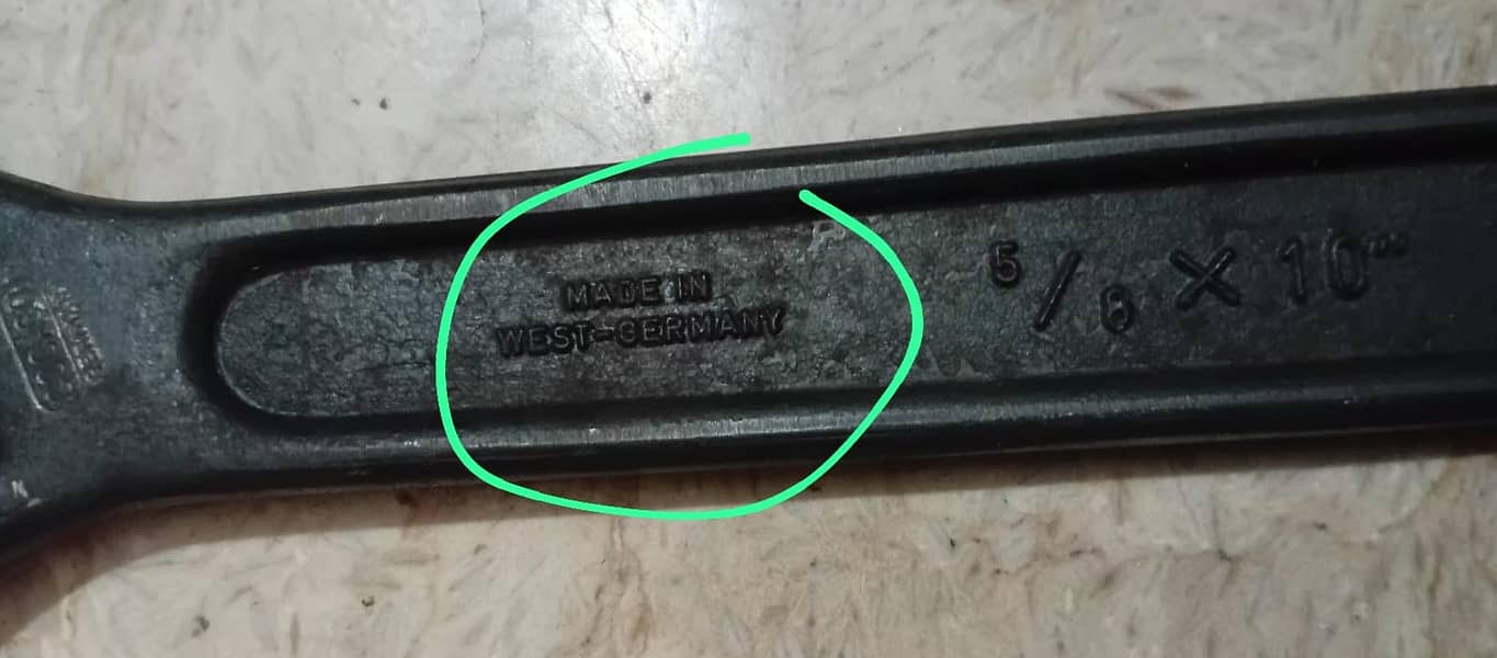 Germany adjustable spanner 10" 1