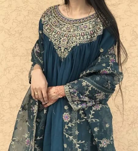 3pcs  shaarara with frock 2