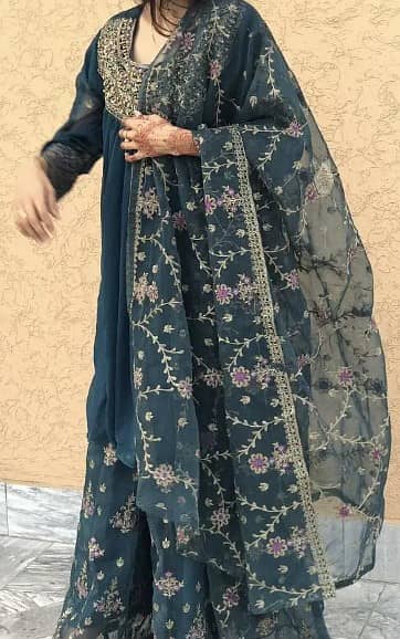3pcs  shaarara with frock 4