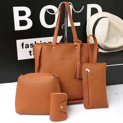 Lithi leather 4_piece  Women's bags set