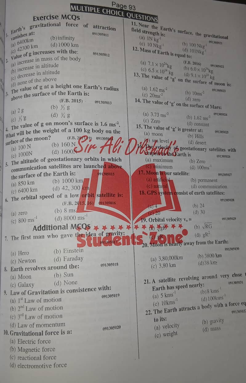 physics  IX STUDENT ZONE SLO WISE NOTES 4