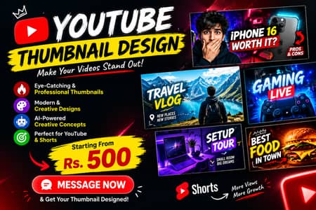 Professional YouTube Thumbnail Design