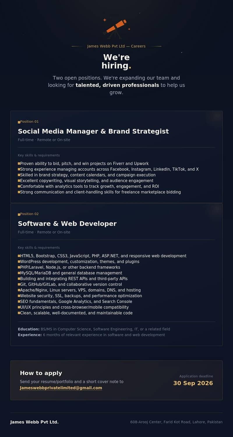 software and Web Developer social media expert 0
