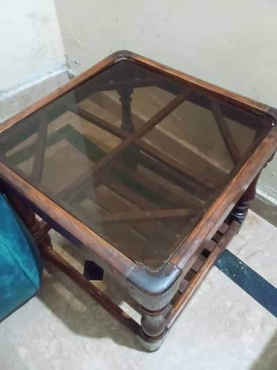 Three sheesham wood tables available for purchase.