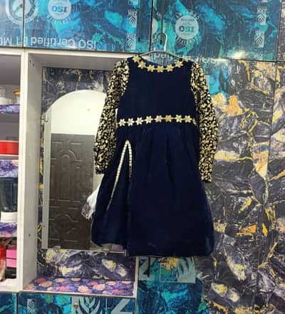 Hand stitch Velvet frock
