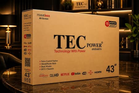 Tec power android tv size,24,26,32,43