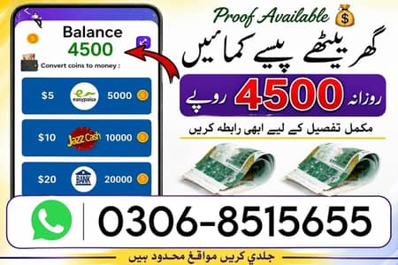 Online job for home | Daily Work | Daily Salary | Data Entry | Typing