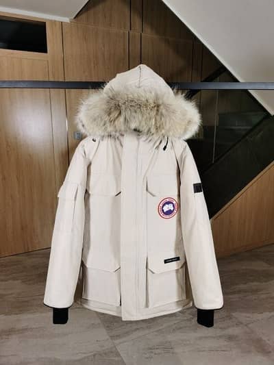 Canada goose white parka