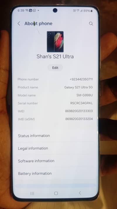 Samsung Mobile S21 Ultra