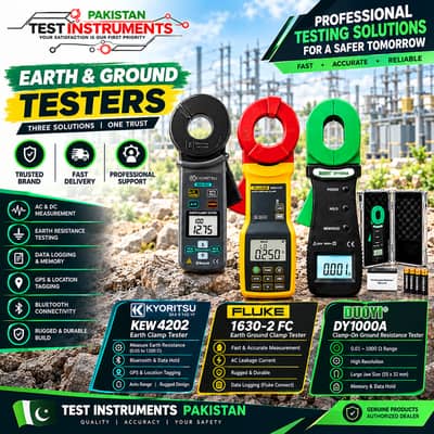 EARTH CLAMP TESTERS / GROUND RESISTANCE TESTERS – PAKISTAN
