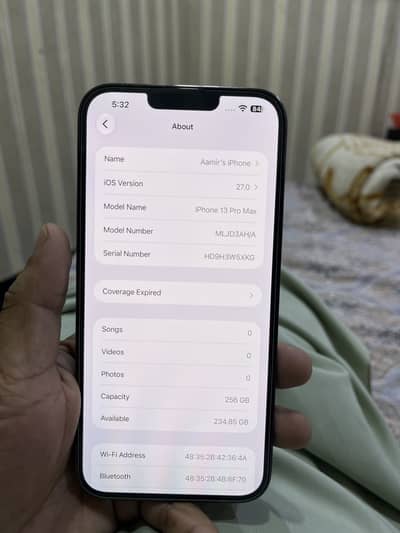 Apple iPhone 13 Pro Max (256 GB) PTA Approved single+esim