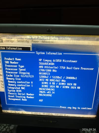 HP tower PC dual core