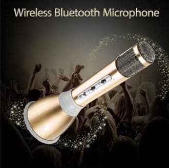Wireless Bluetooth Condenser Karaoke Microphone with Built-in Portable Speaker Handheld Mic  R5781