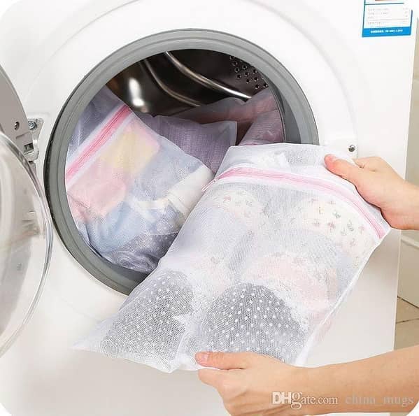 T  Zipper Mesh Wash Bag Foldable Sock Underwear Washing Machine Protection