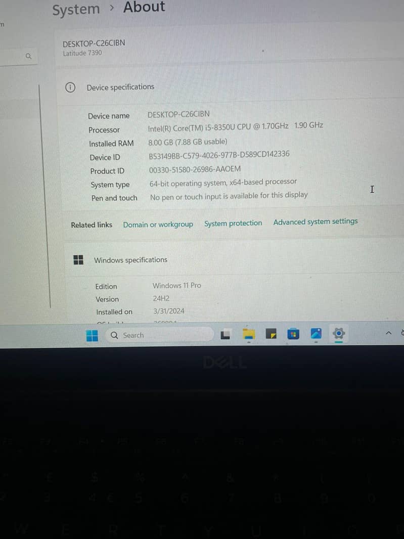 Dell core i5 8th generation 3