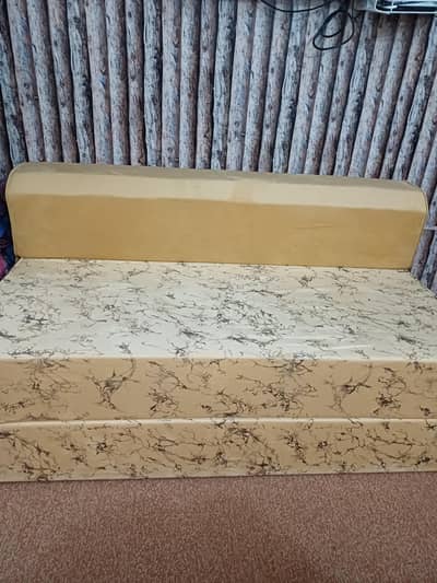 brand new sofa cum bed with hard foam one week used