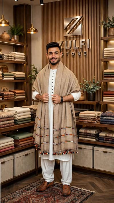 Pure Woolen Shawl For Man