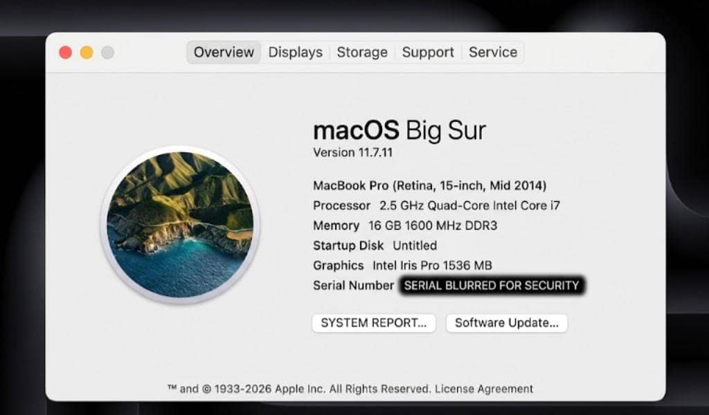 Macbook Pro MID 2014 9