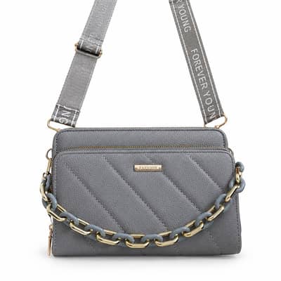 Women’s Stylish Crossbody Shoulder Bag – Grey