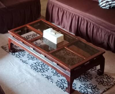 center and side table pair used original wood