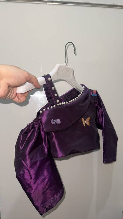 3 Years Girls Fancy Purple Party Wear Dress – Worn Once
