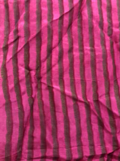 original generation striped viscose duppatta with Kiran lace