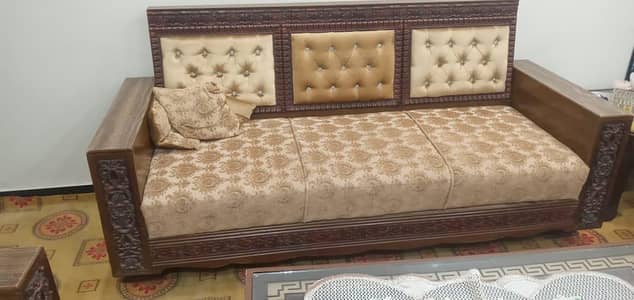 5 Seater Sofa Set For Sale - 3+1+1 - Good Condition - Islamabad