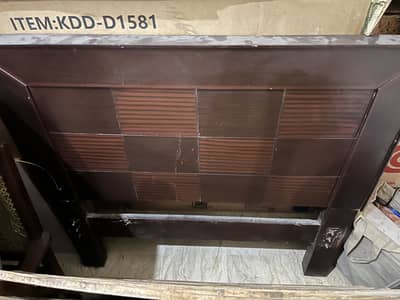 Wooden Single Bed Frame for Sale – Dark Brown Finish