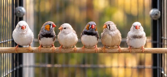 Exhibition Zebra Finches, Dutch line Finch, King Size Finch