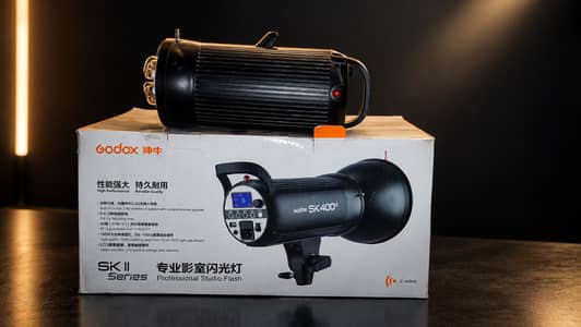 Complete Godox SK400II Studio Light Kit + Softbox & Stand