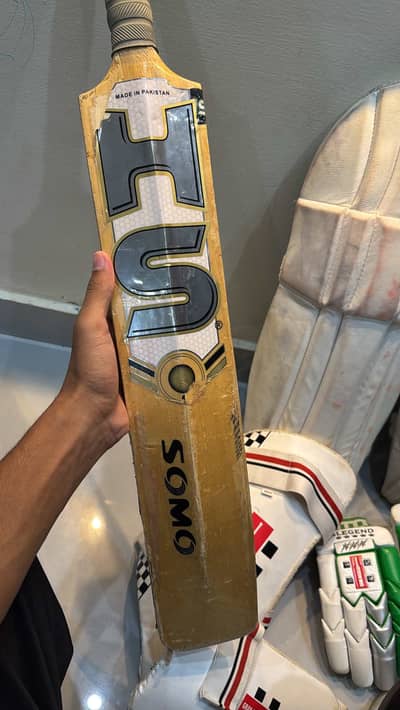 Cricket hard ball kit ,bat , gloves, pads, thigh-pads, helmet, guard