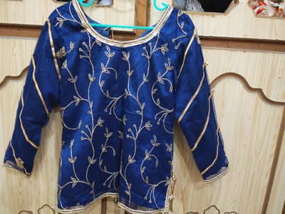 Royal Blue Embroidered Lehenga Choli | Wedding/Party Wear