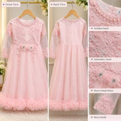 9 to 10 year kid tail frock beautiful party wear