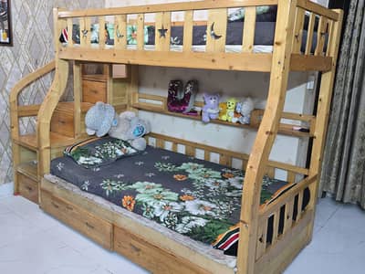 bunk bed imported solid wood