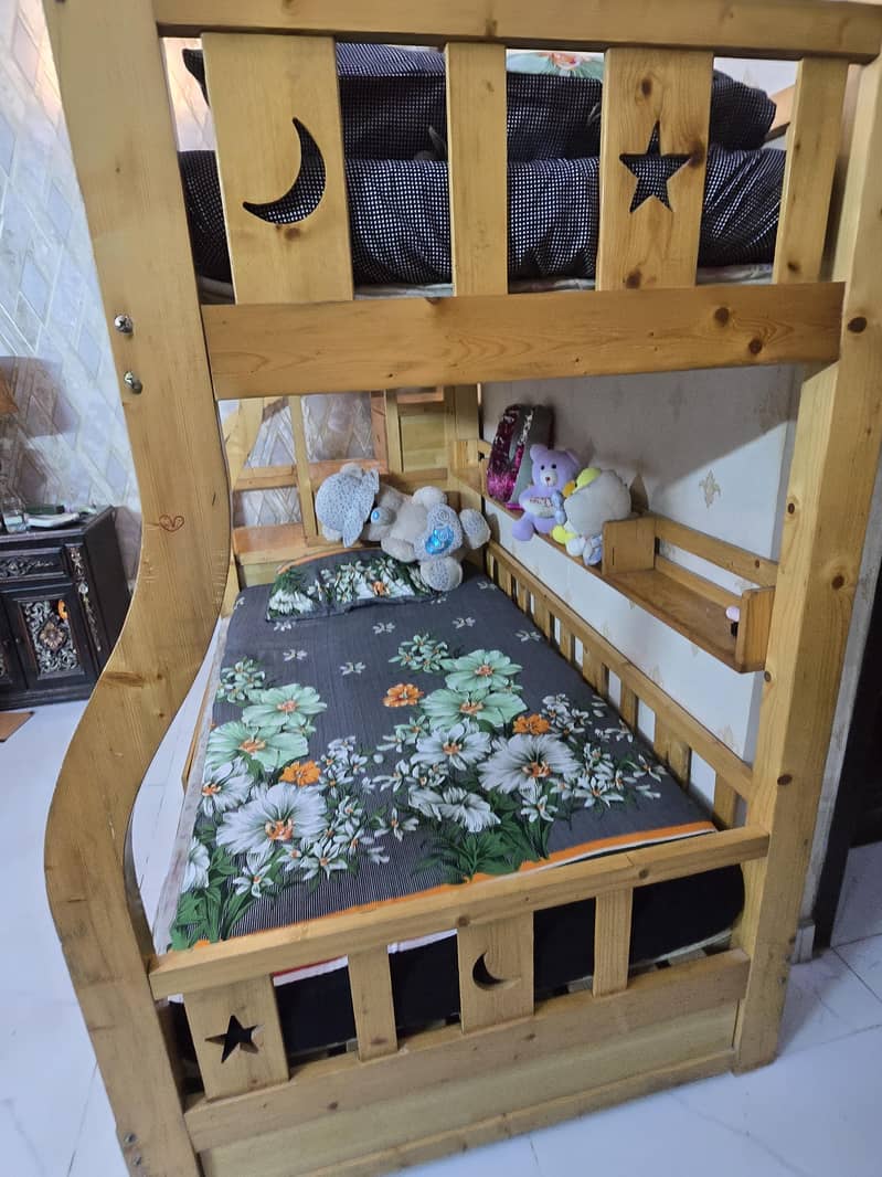 bunk bed imported solid wood 3